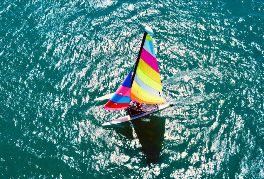 Alcudia: 1-Hour Catamaran Experience with Monitor for 2 - The short stop at Playa de Muro
