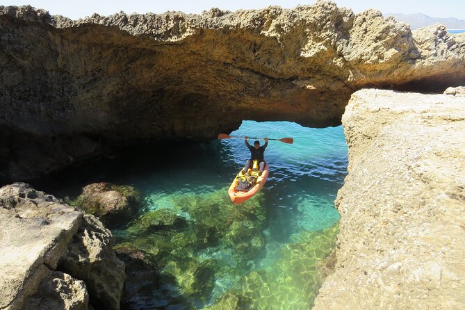 Alcudia: Guided Sea Kayaking & snorkelling Tour (day & sunset) - What $66.08 gets you