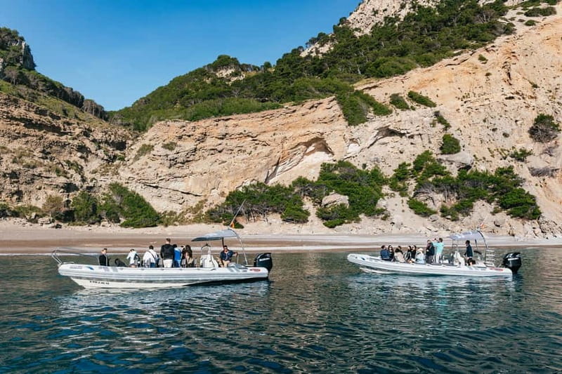 Alcudia or Can Picafort: Dolphin-Watching Cruise - Sea caves along the coast