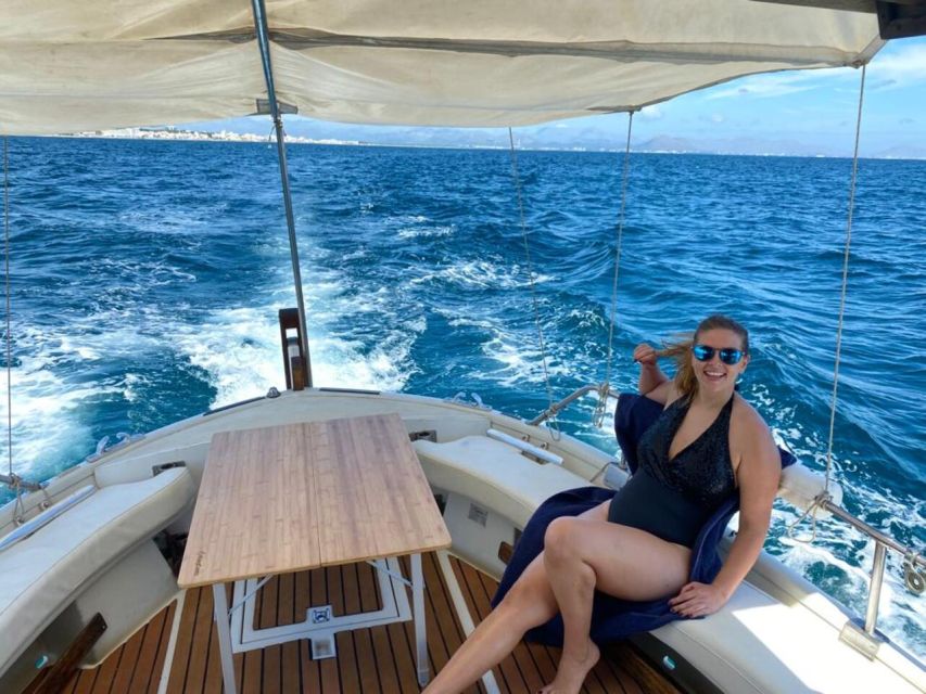 Alcudia: Private Sunset Boat Trip with Glass of Wine & Snack - Leaving Bistro Mar for Alcudia Bay