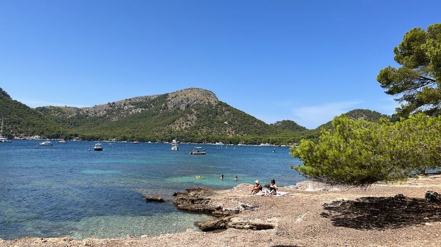 Alcudia: Traditional Wooden Boat Trip with Snorkeling - Coll Baix: swimming, snorkeling, and a local snack