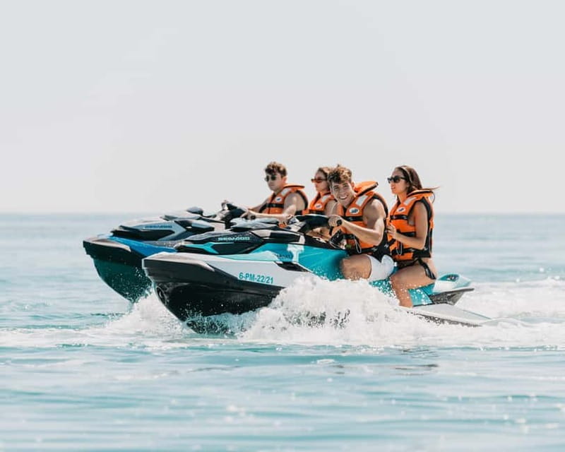 Andratx: Cala en Basset Beach and Caves Jet Ski Tour - S’Argilau Cave and the photo stop