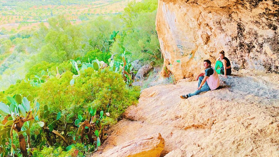 Cala Millor: "Cavemen", cave on a mountain,fun game and hike - A self-guided game with four language choices