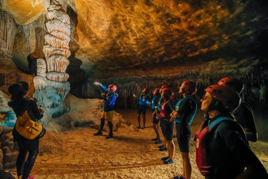 Cala Varques: Guided Sea Caves Kayak & Snorkeling Expedition - Paddling toward Cala Falcó