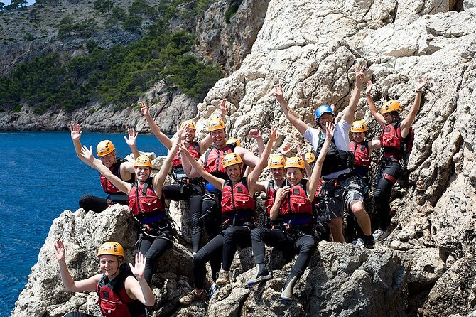 Coasteering in South Mallorca with Transfers - Rappelling, scrambling, and psicobloc