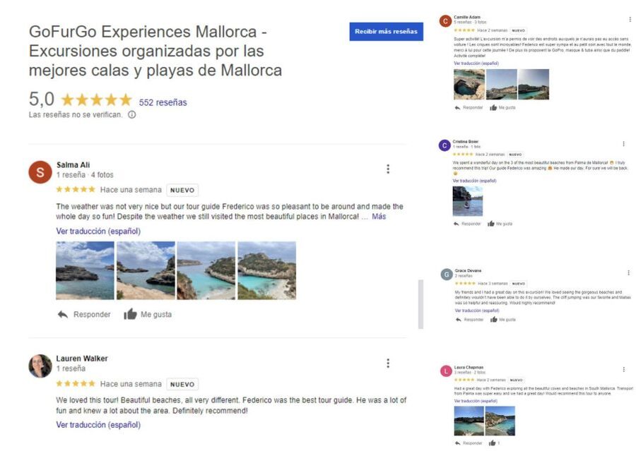 Experinence Cala Agulla / Molto with Paddlesurf and snorkel - Cala Moltó is the quiet finale
