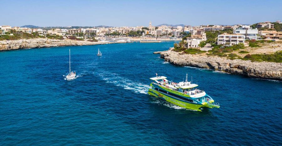 From Porto Cristo: East Coast Glass-Bottom Boat Trip - The two-hour north route to Cala Bona