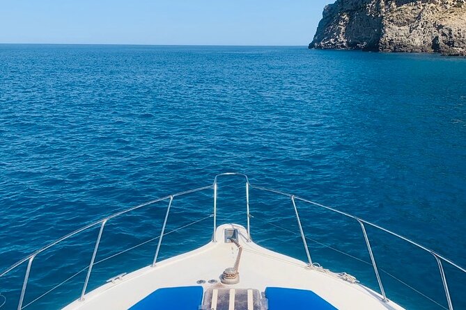 Mallorca Beach & Caves 4hr Boat Trip Drinks, Tapas, SUP & Snorkel - Alcanada Island is the second water stop