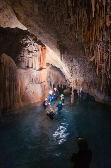 Mallorca: Cala Romántica Cliff Hike and Sea Cave Tour - Inside the Cave: Columns, Lakes, and Natural Formations