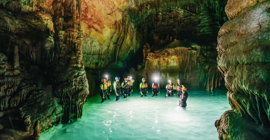 Mallorca: Cova des Coloms Caving Trip with Hotel Transfer - Reaching the cave by swimming