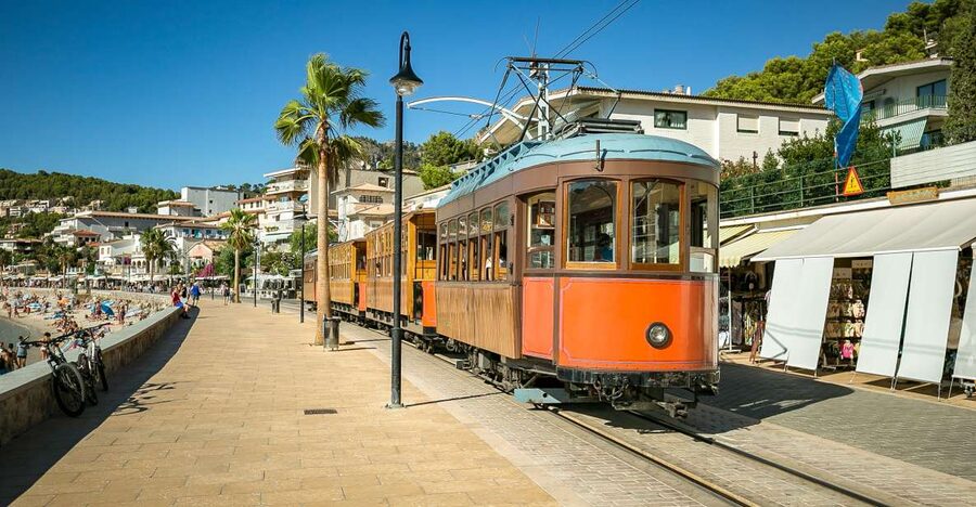 Mallorca: Island Trip by Train, Tramway, and Boat - The 1912 wooden train from Palma to Sóller