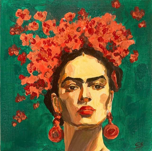 Mallorca/Porto Cristo: Paint your own Frida Kahlo - Why the prepared canvas makes a real difference