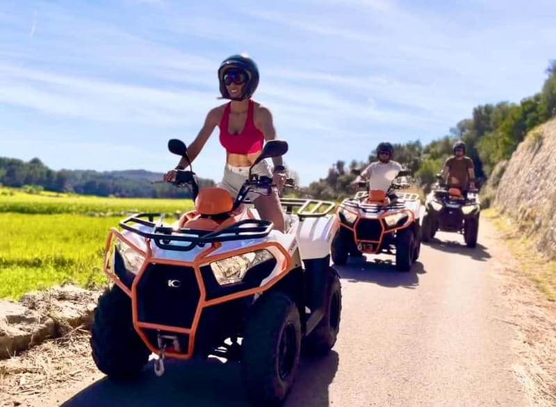 Mallorca: Quad Bike Tour, Snorkeling, and Cliff Jumping - Less-used roads and the route to the bay