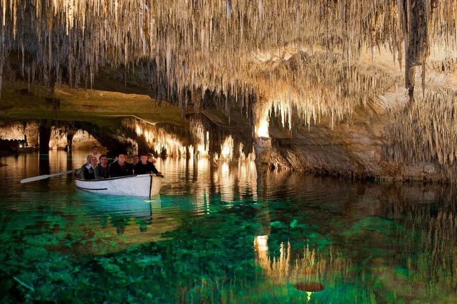 Mallorca: Ticket for Caves of Drach with Pickup Service - Lake Martel and the underground concert