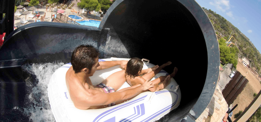 Mallorca: Western Waterpark Tickets with Transfer - The Beast, Mega Slide, and Wild River