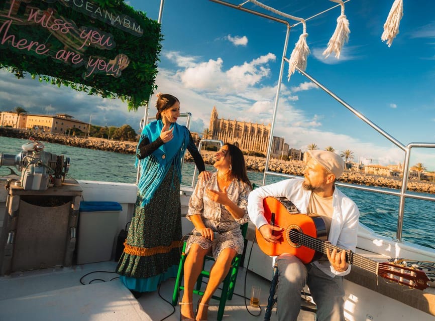 Palma : Boat Trip with Live Flamenco Show - Setting off from the pier opposite Palma Auditorium
