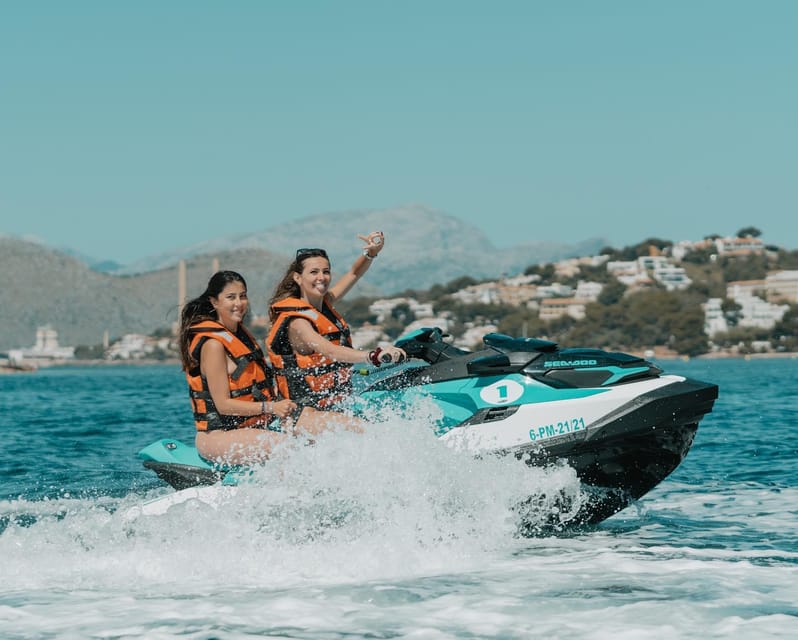 Peguera: Racing Car Drive and Jet Ski Combo Tour - From Peguera’s Formula Tours office to the open road