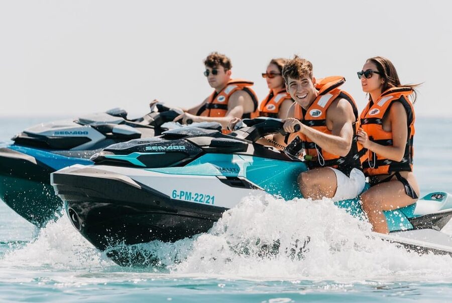 Peguera: Racing Car Drive and Jet Ski Combo Tour - Mountain roads, coastal views, and Mallorca’s southwest corner