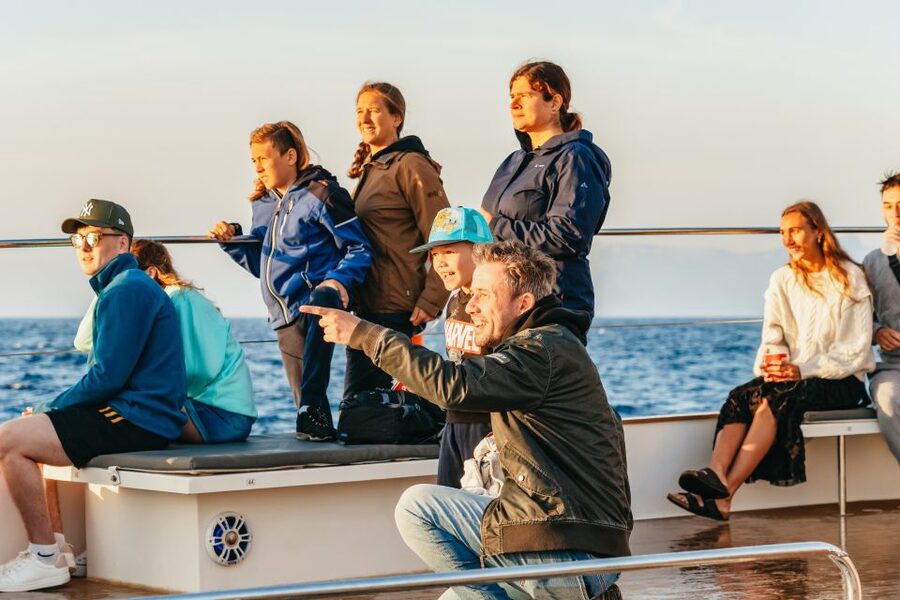Port d'Alcudia: Sunrise at Sea & Dolphin Watching Boat Tour - Returning Along the Coast