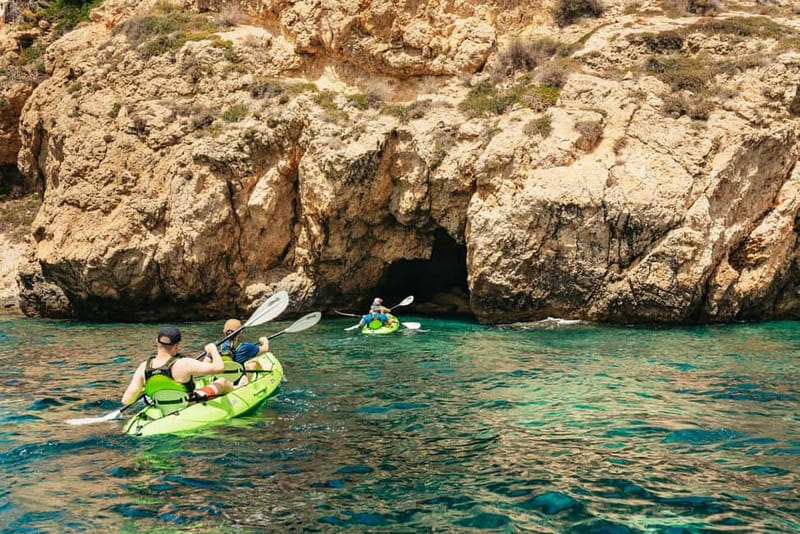 Santa Ponsa: Marine Reserve Kayak Tour - The natural pool and the swimming break